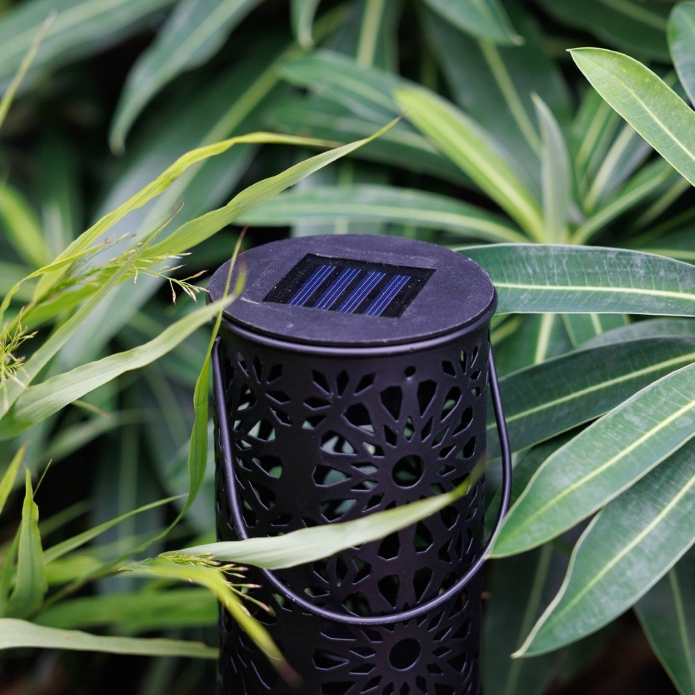 Solar cut out floral stake light