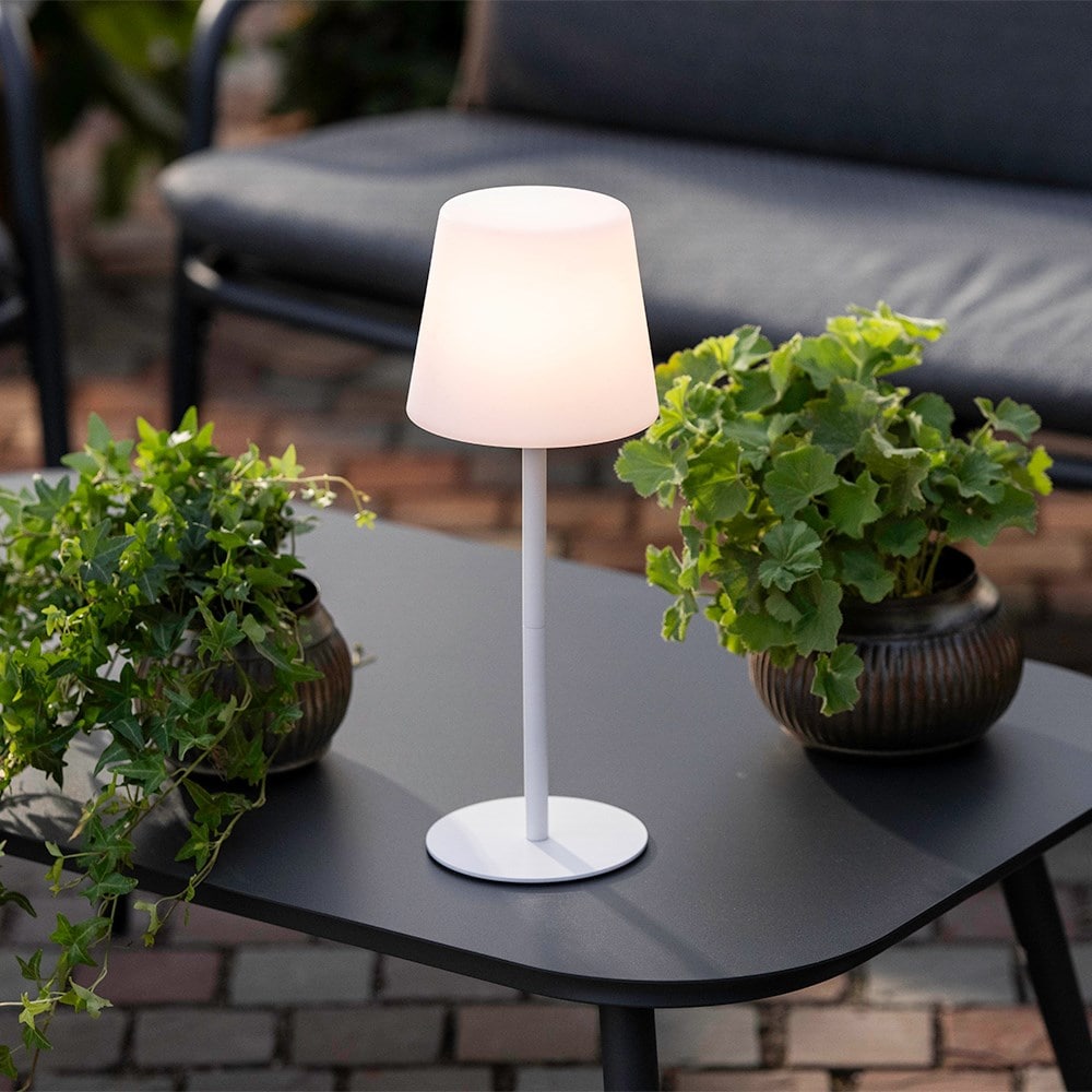Rechargeable table lamp - white