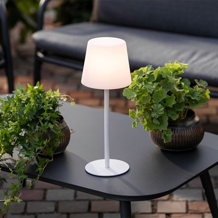 Rechargeable table lamp - white