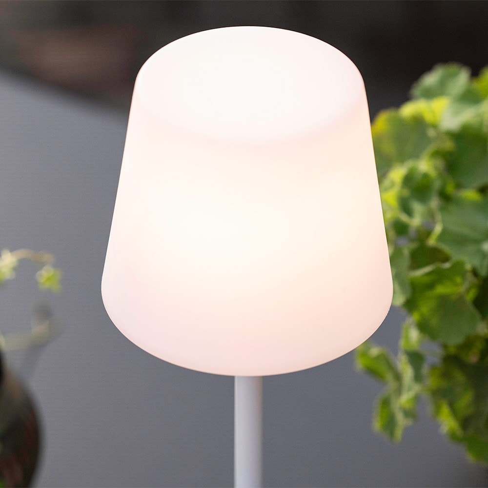 Rechargeable table lamp - white