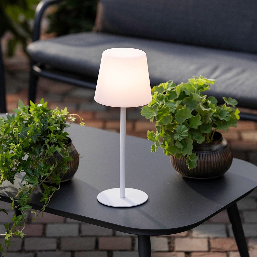 Rechargeable table lamp - white