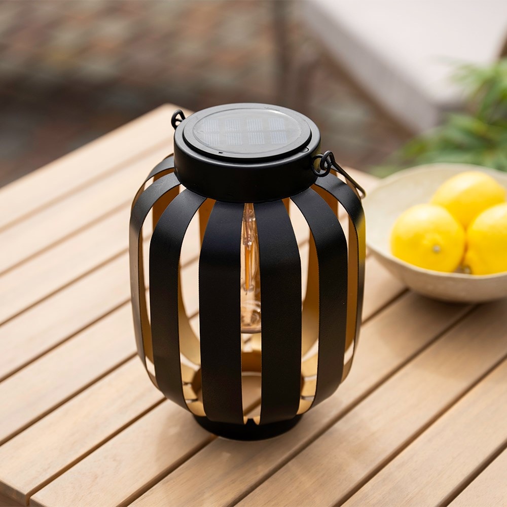 Solar lantern - black