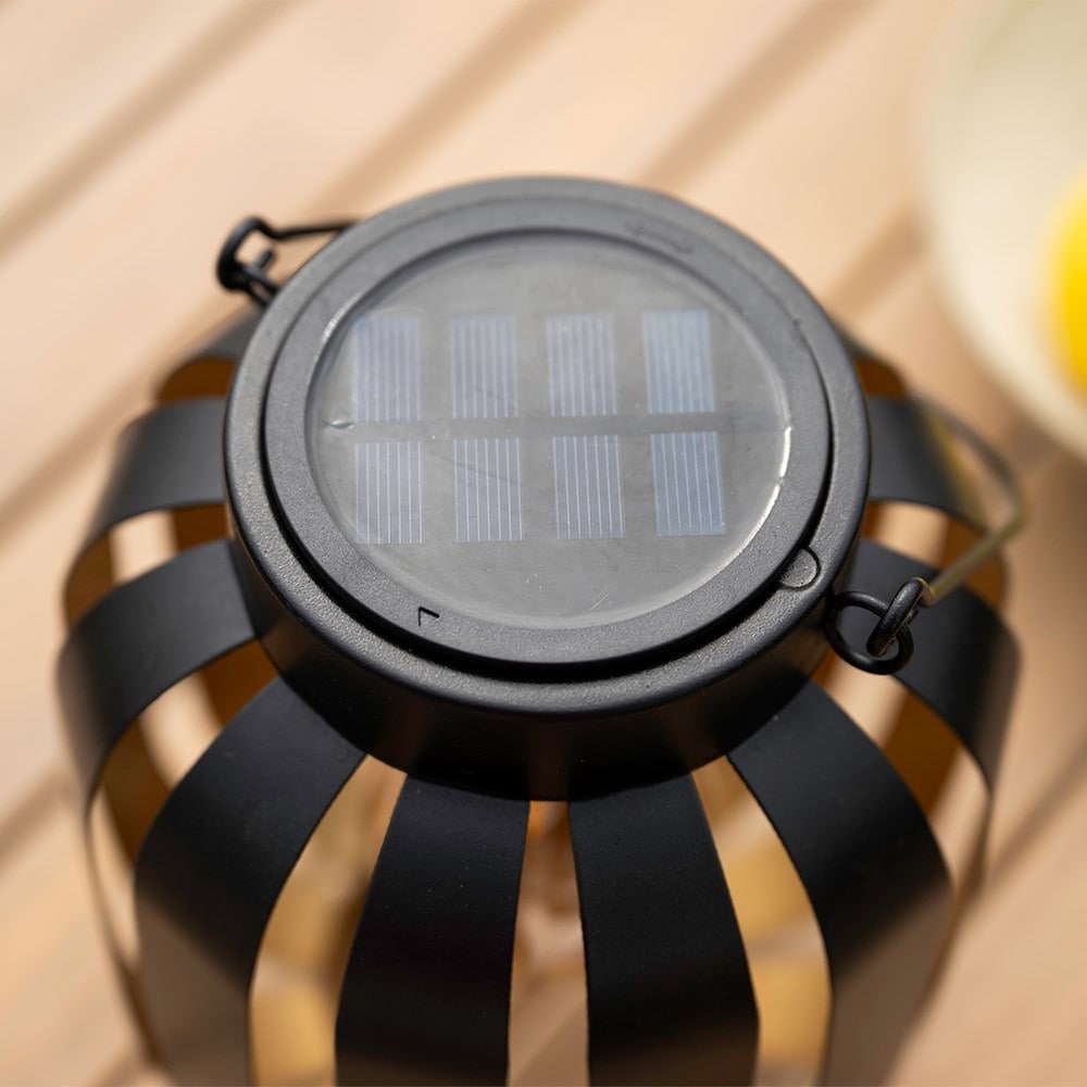 Solar lantern black