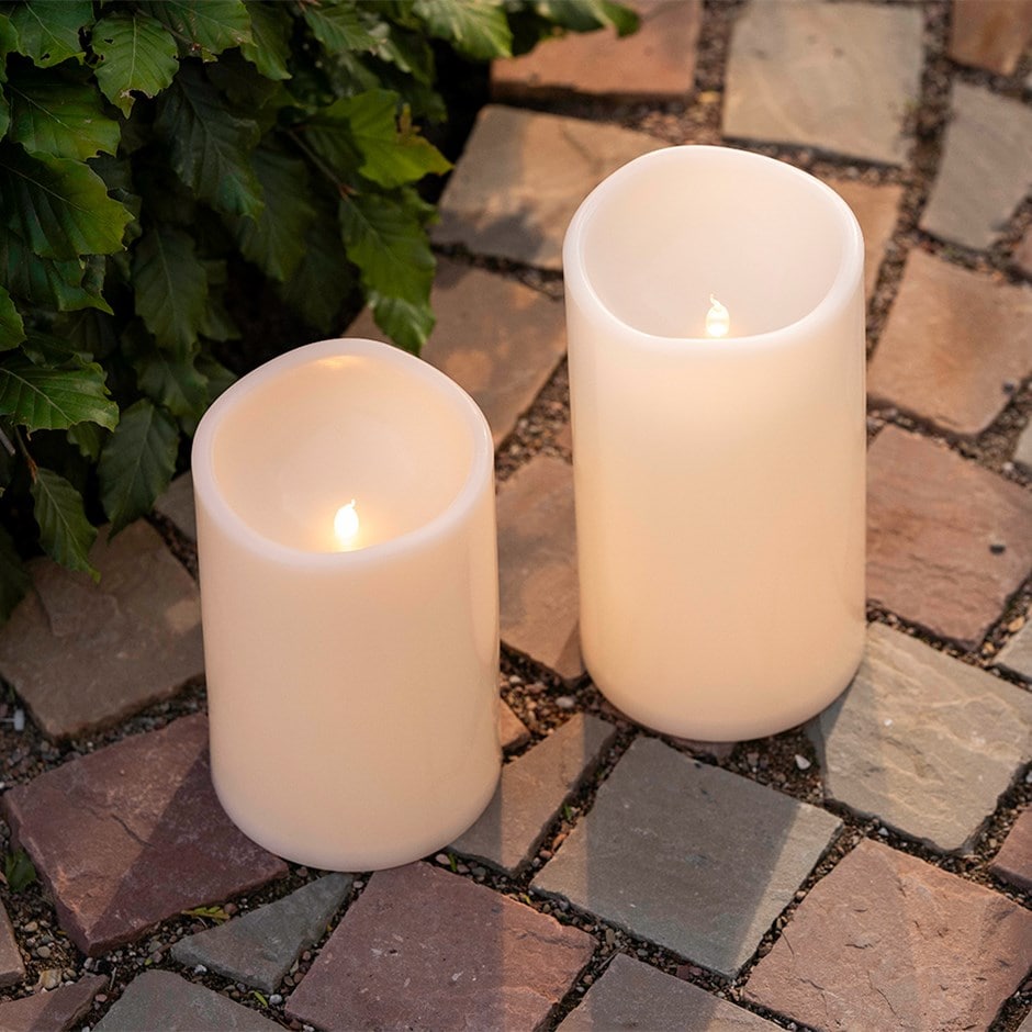LED column candle - cream
