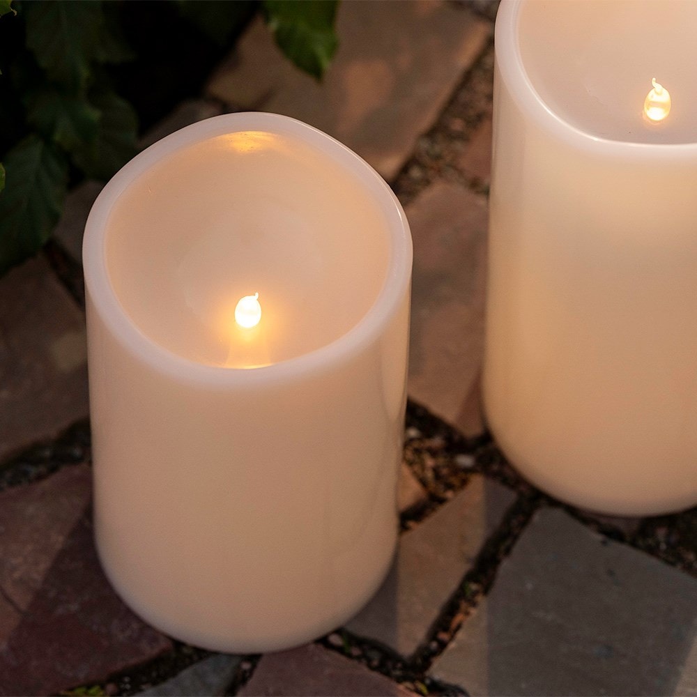 LED column candle - cream