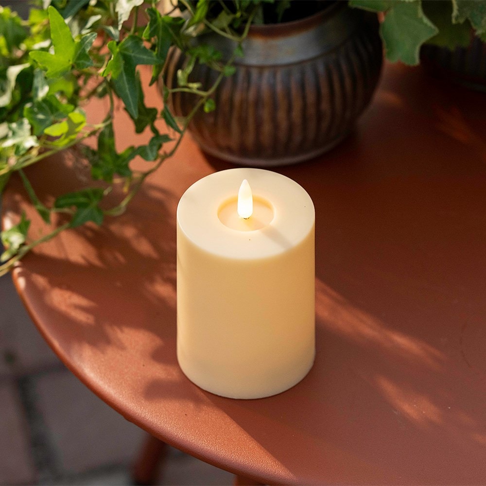 LED column candle - cream