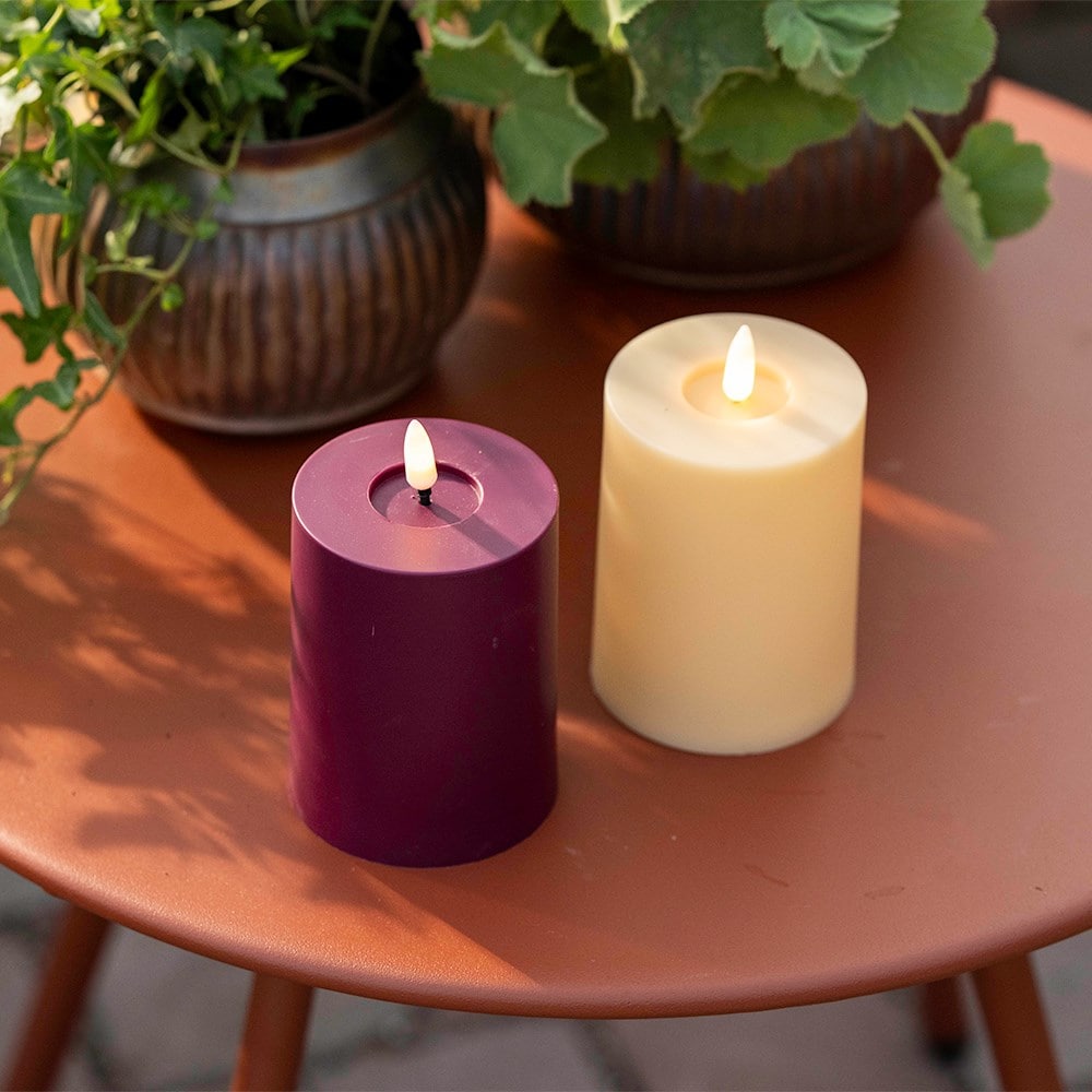 LED column candle - cream