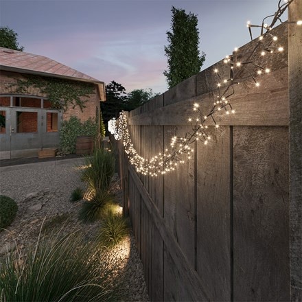 Solar cluster string lights 10.5m