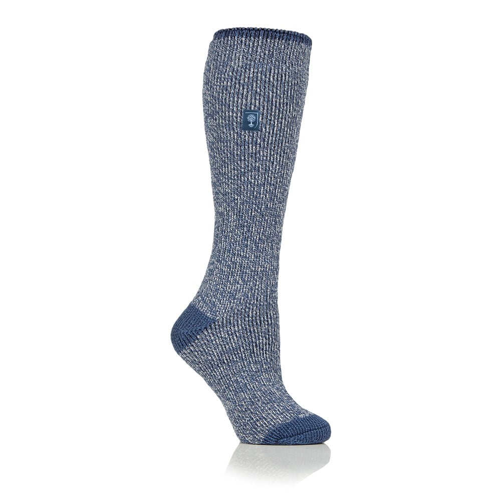 RHS Women's original thermal wellington boot socks - blue marl 