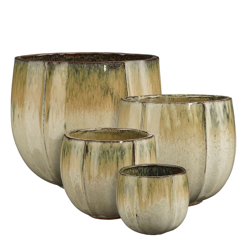 Ombre reactive glaze bowl planter
