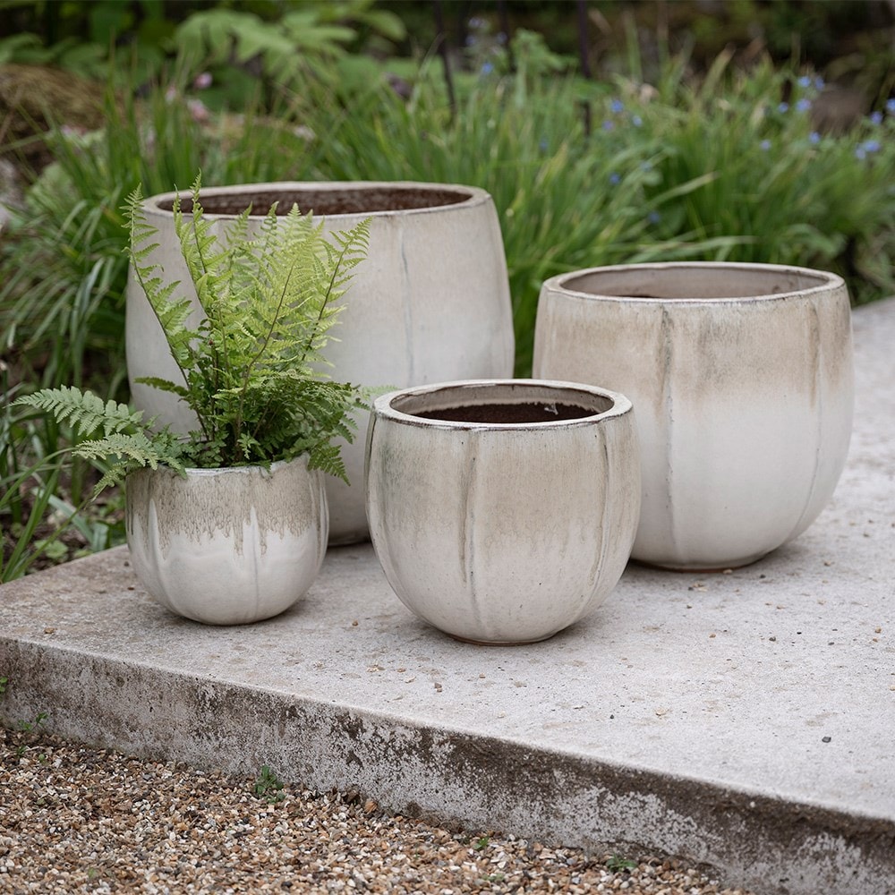Ombre reactive glaze bowl planter