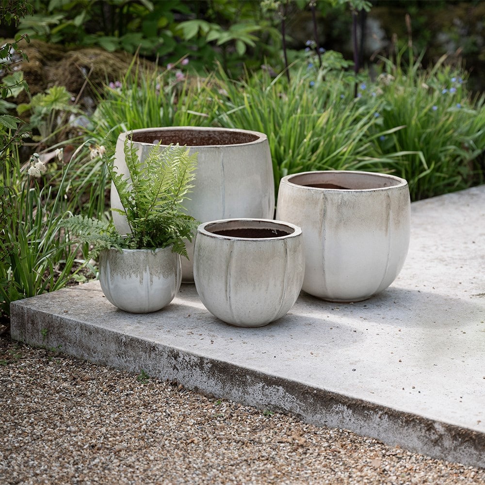 Ombre reactive glaze bowl planter