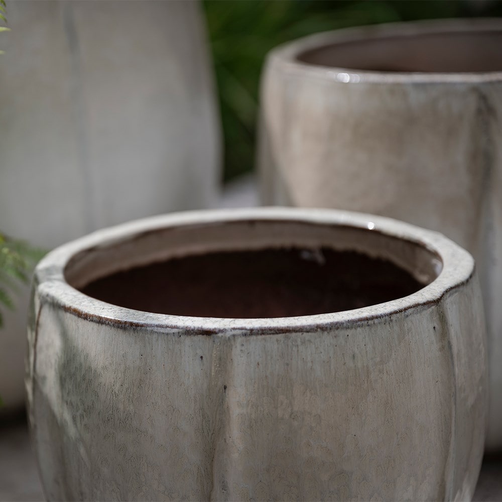 Ombre reactive glaze bowl planter