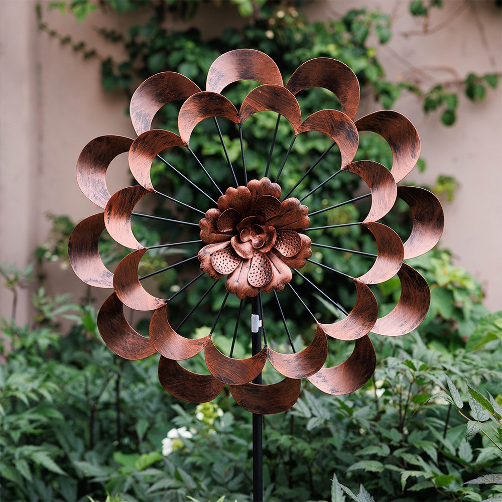 Dahlia wind spinner - set of 2