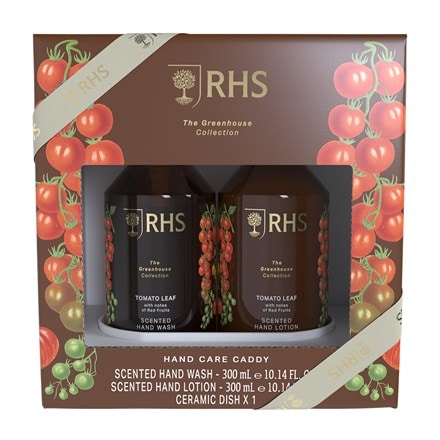 RHS Greenhouse hand care caddy gift set