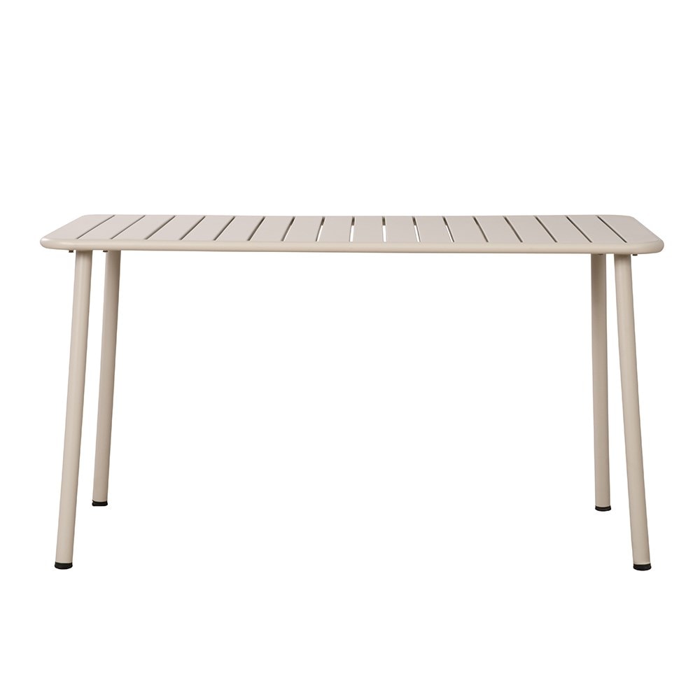 Metal four seat dining set - light grey