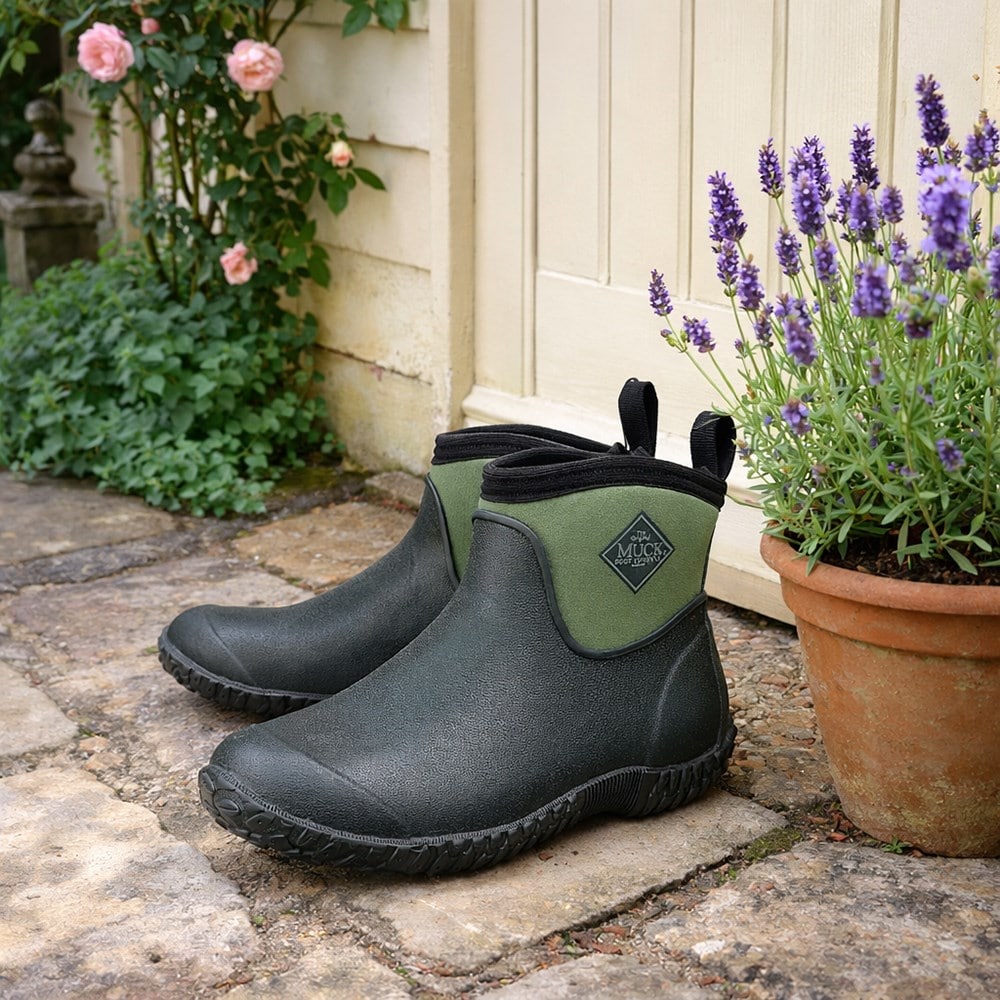 Women's RHS Muckster gardening ankle boots - khaki