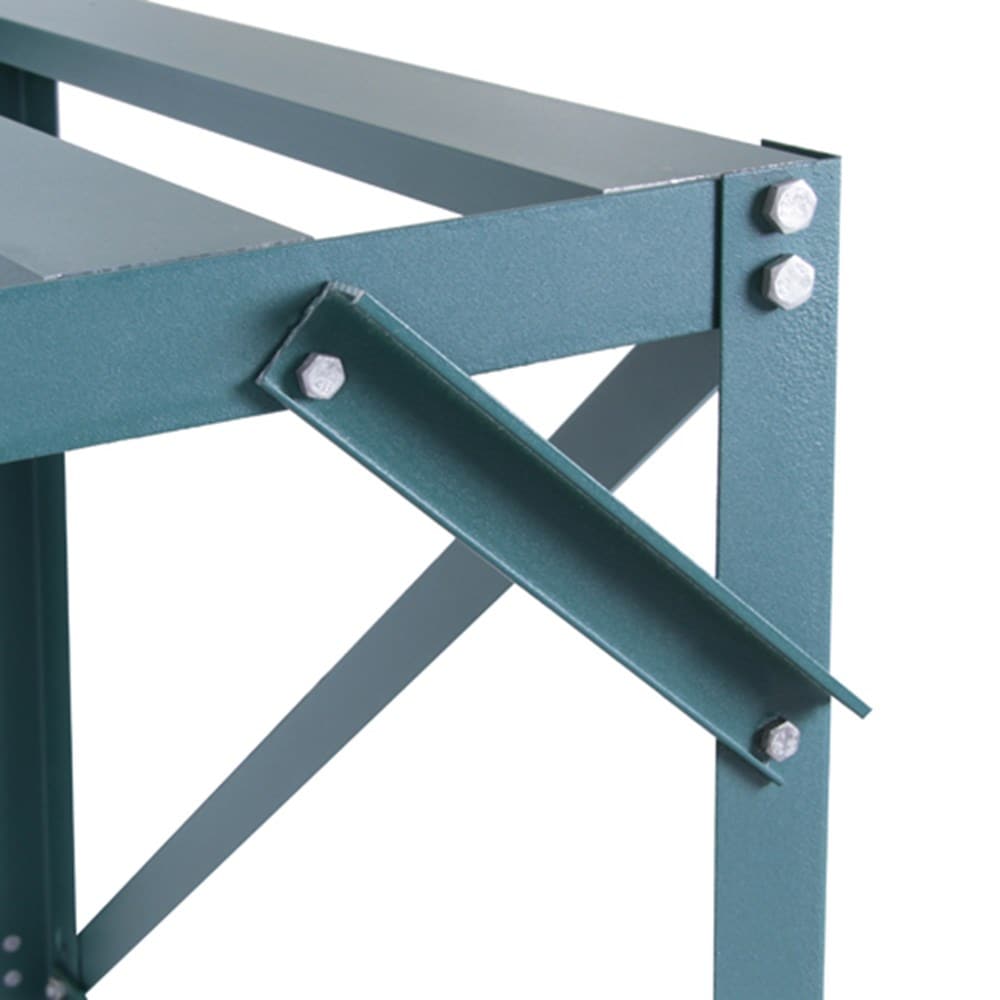 Premium greenhouse staging - green