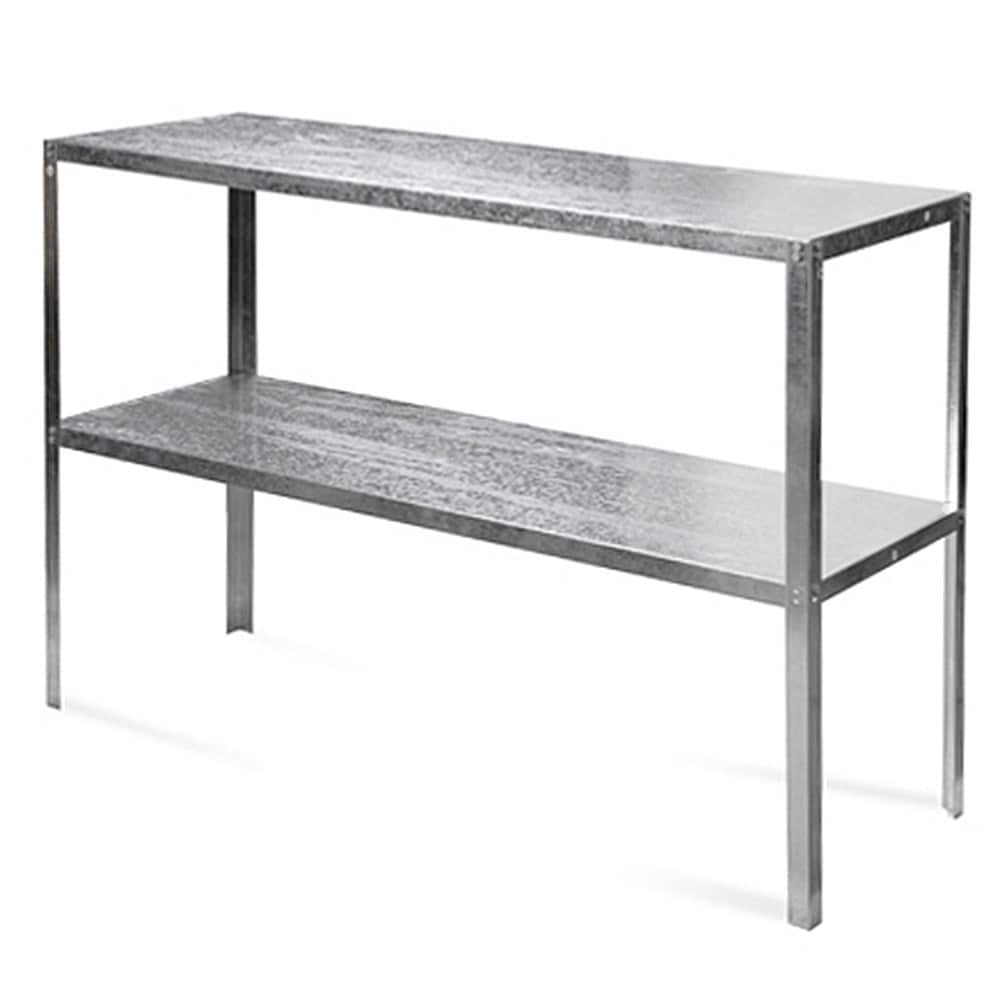 Essential 2 tier greenhouse staging - silver