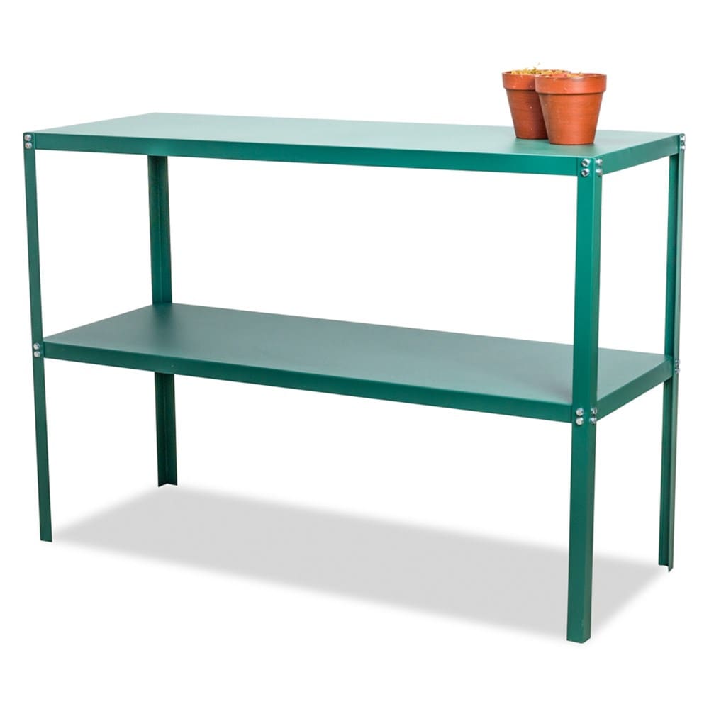 Essential 2 tier greenhouse staging - green