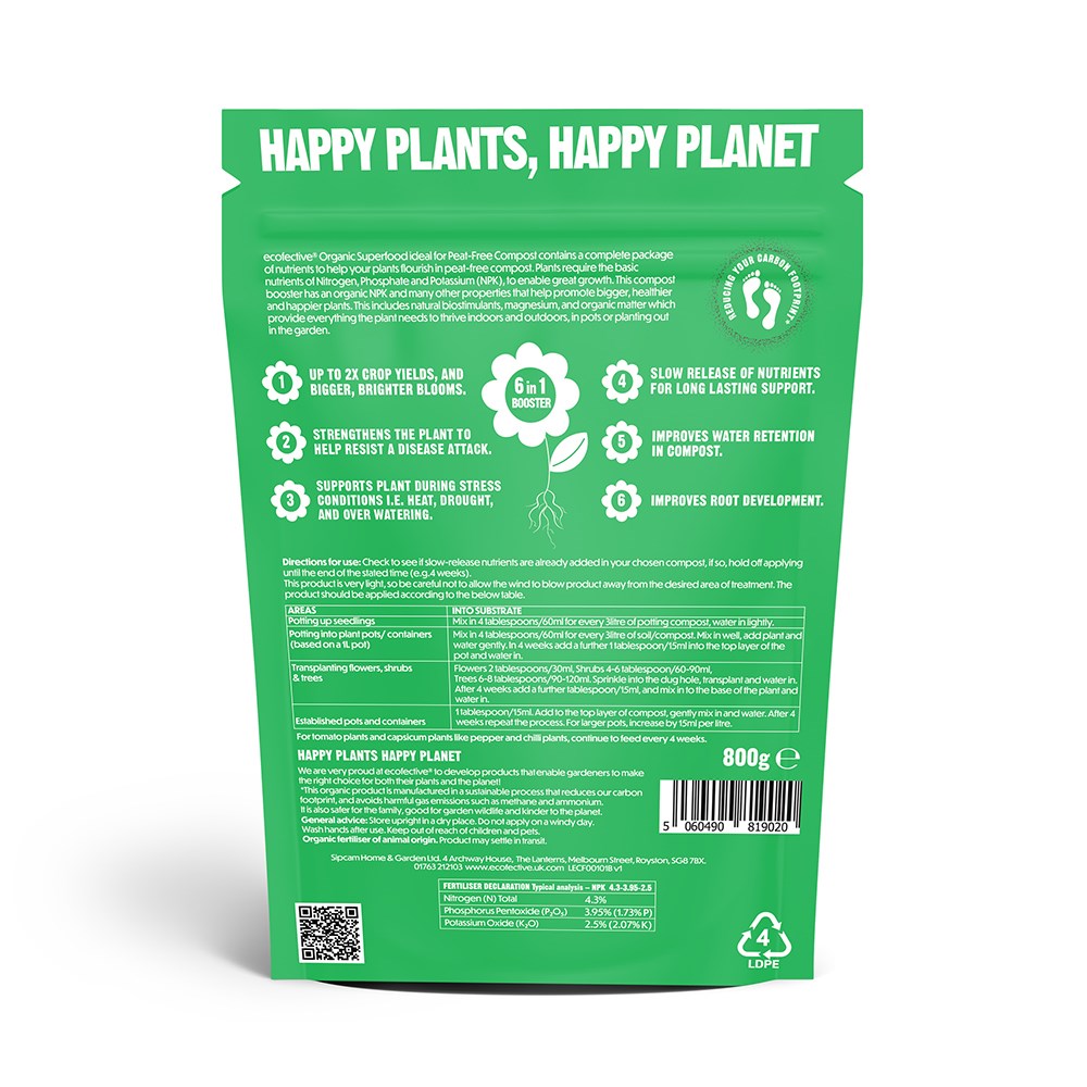 Ecofective organic compost booster powder