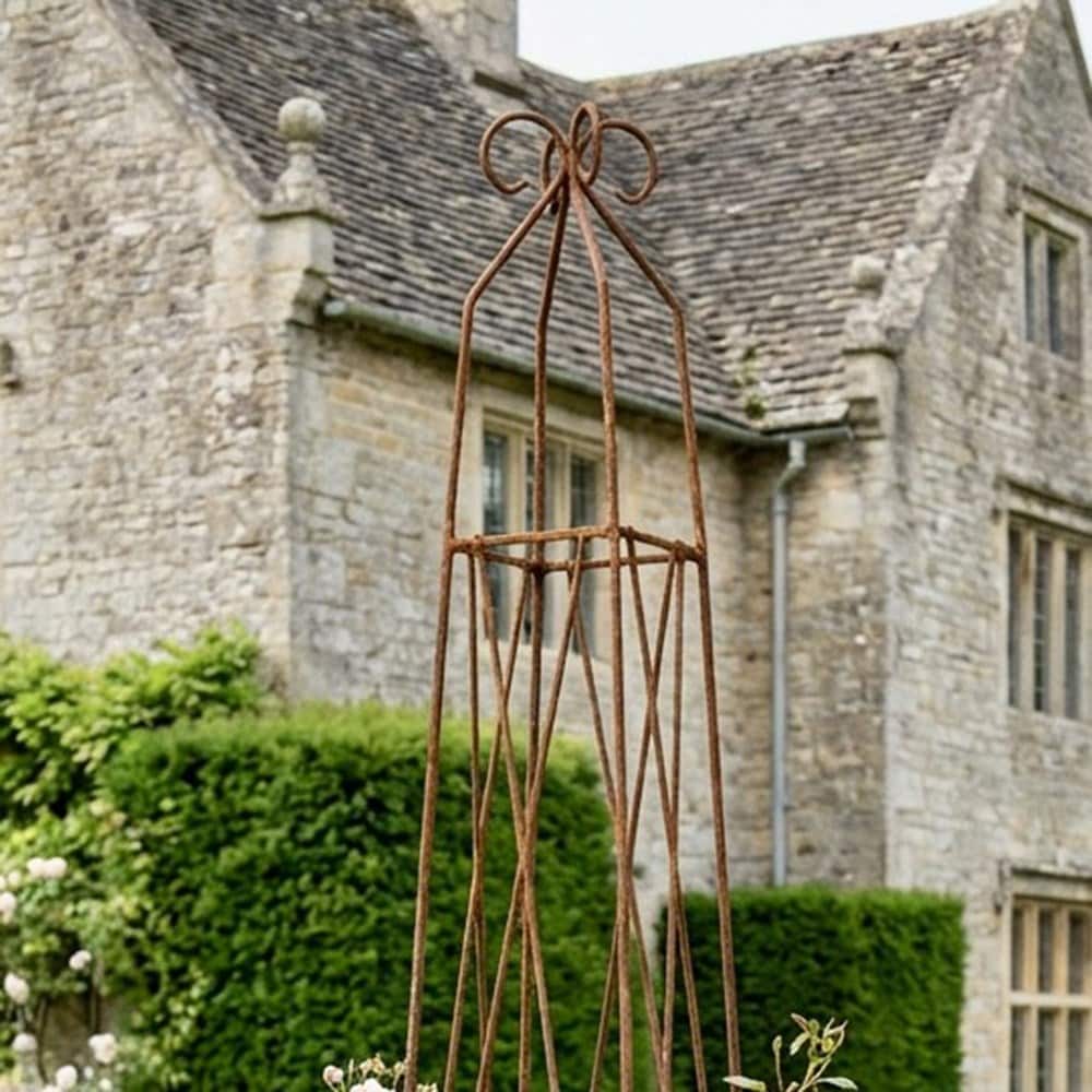 Climbing rose obelisk - rust
