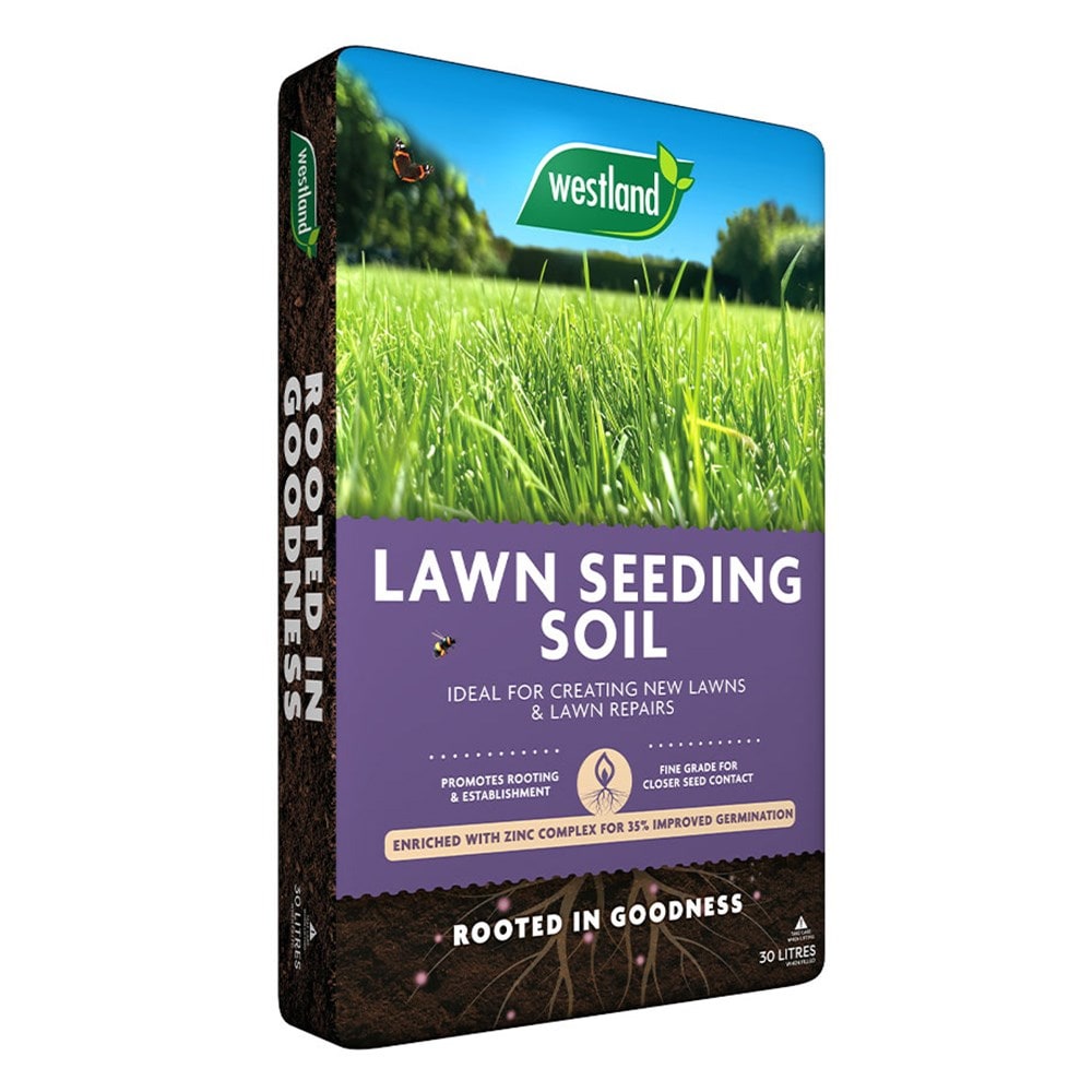 Lawn seeding soil