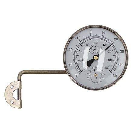 Window frame thermometer