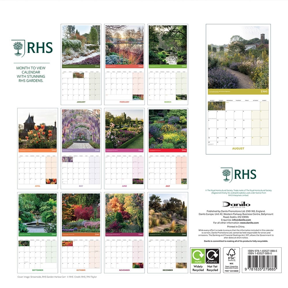 RHS garden square calendar 2027