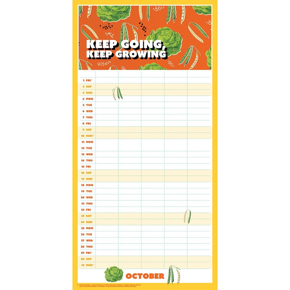 RHS family calendar 2027