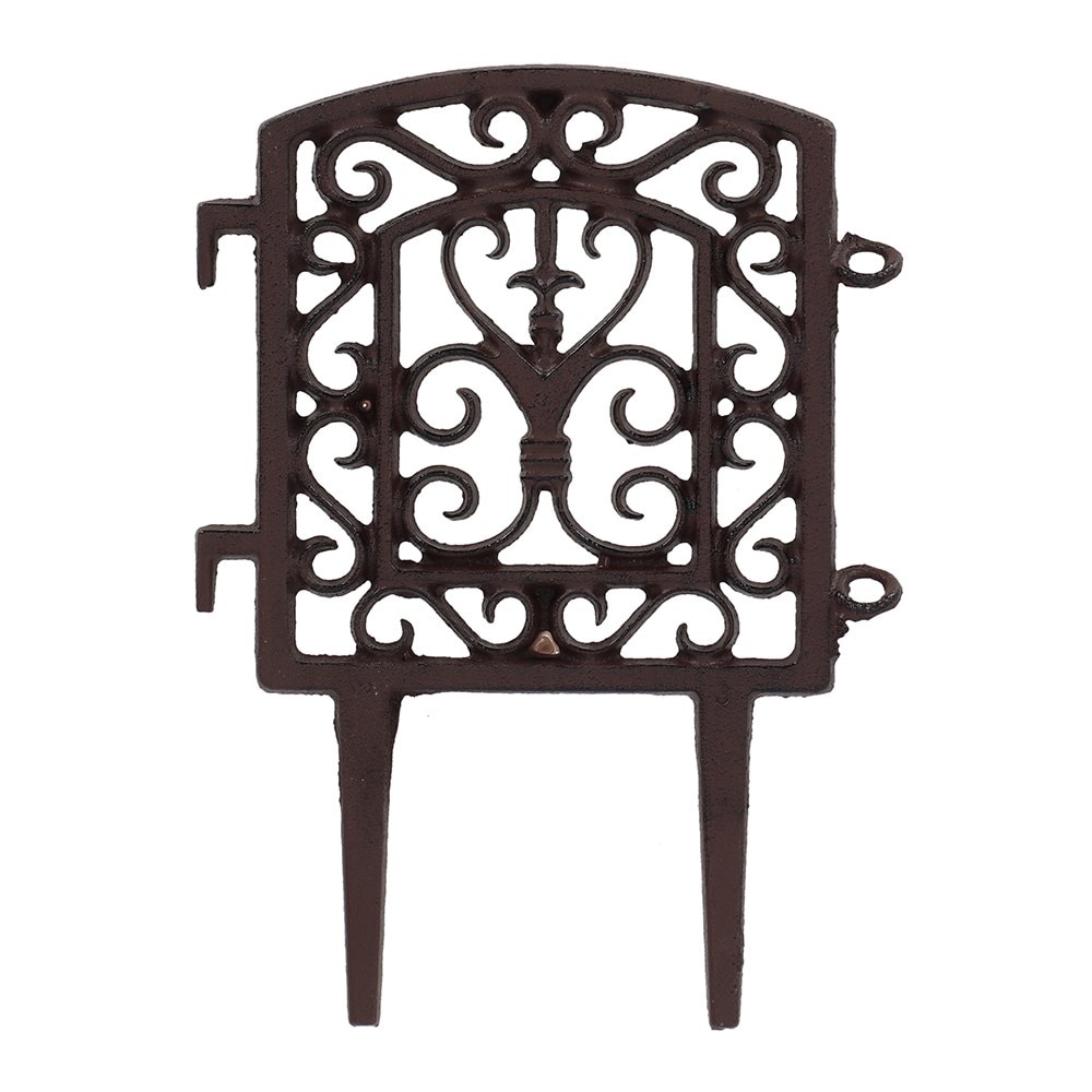 Ornate rust connectable lawn edging 