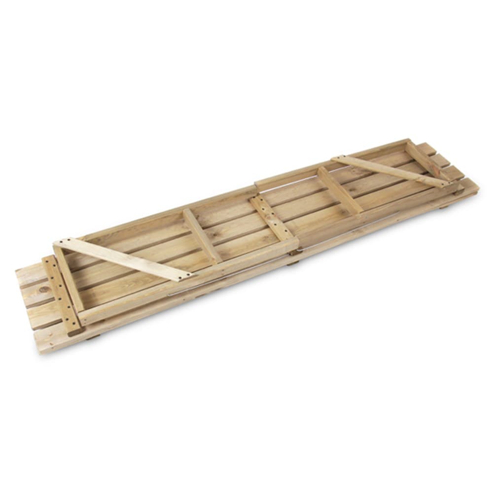 Wooden greenhouse staging 2 tier - long narrow