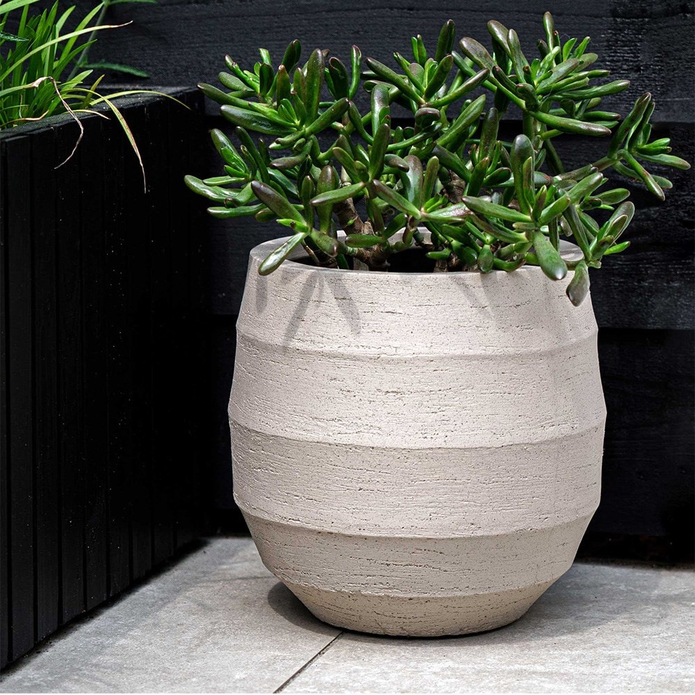 Rippled balloon pot - sand