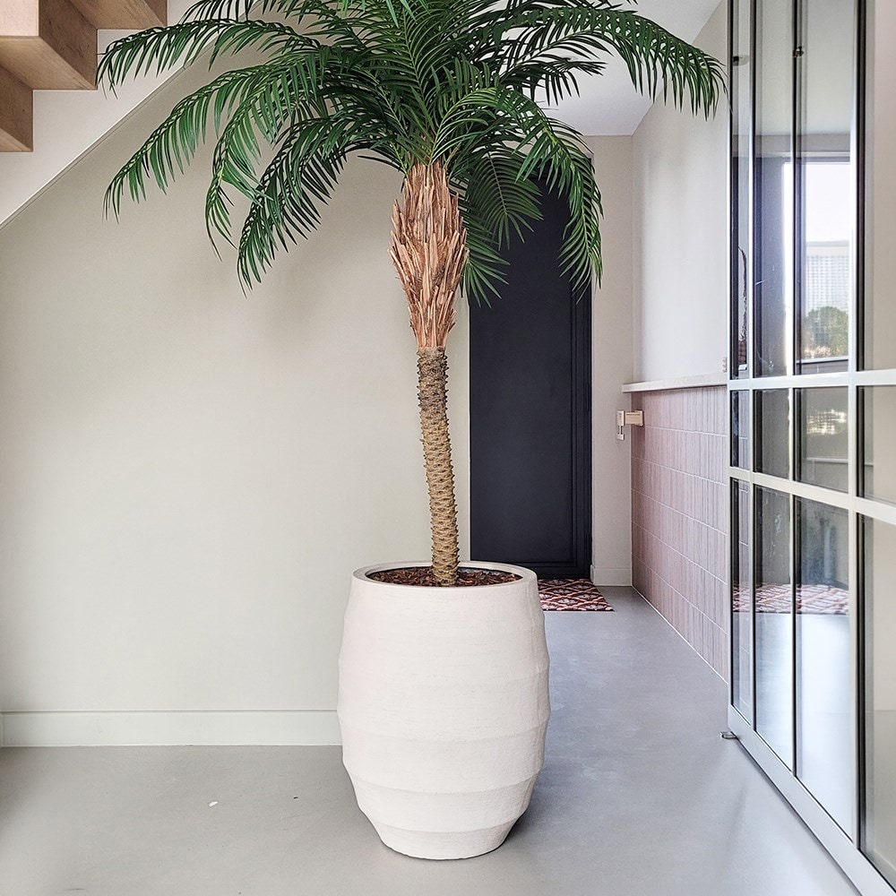 Rippled balloon pot - sand