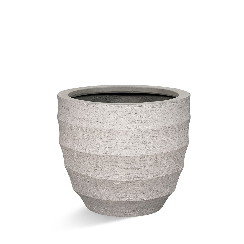 Rippled egg pot - sand