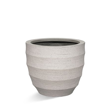 Rippled egg pot - sand