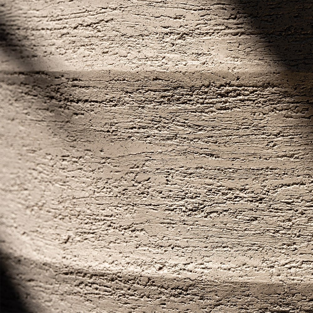 Rippled egg pot - sand