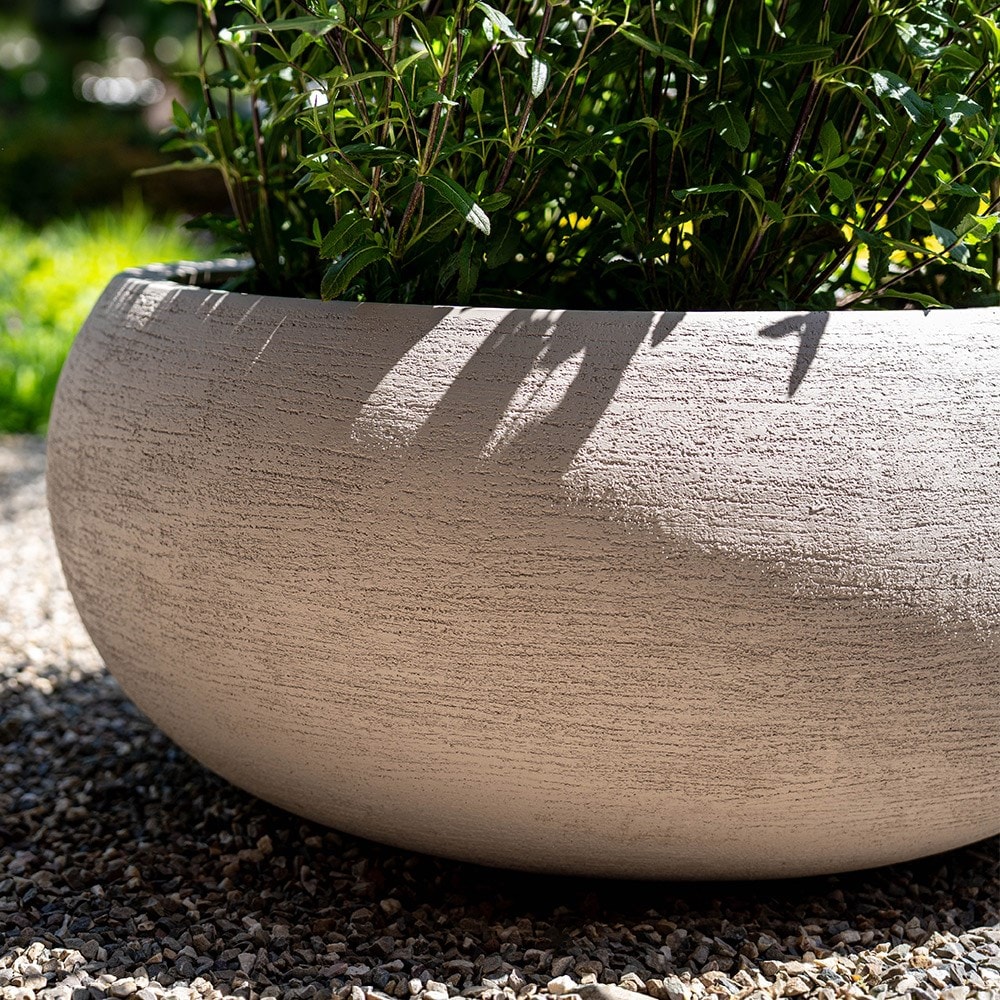 Large balloon bowl planter - sand