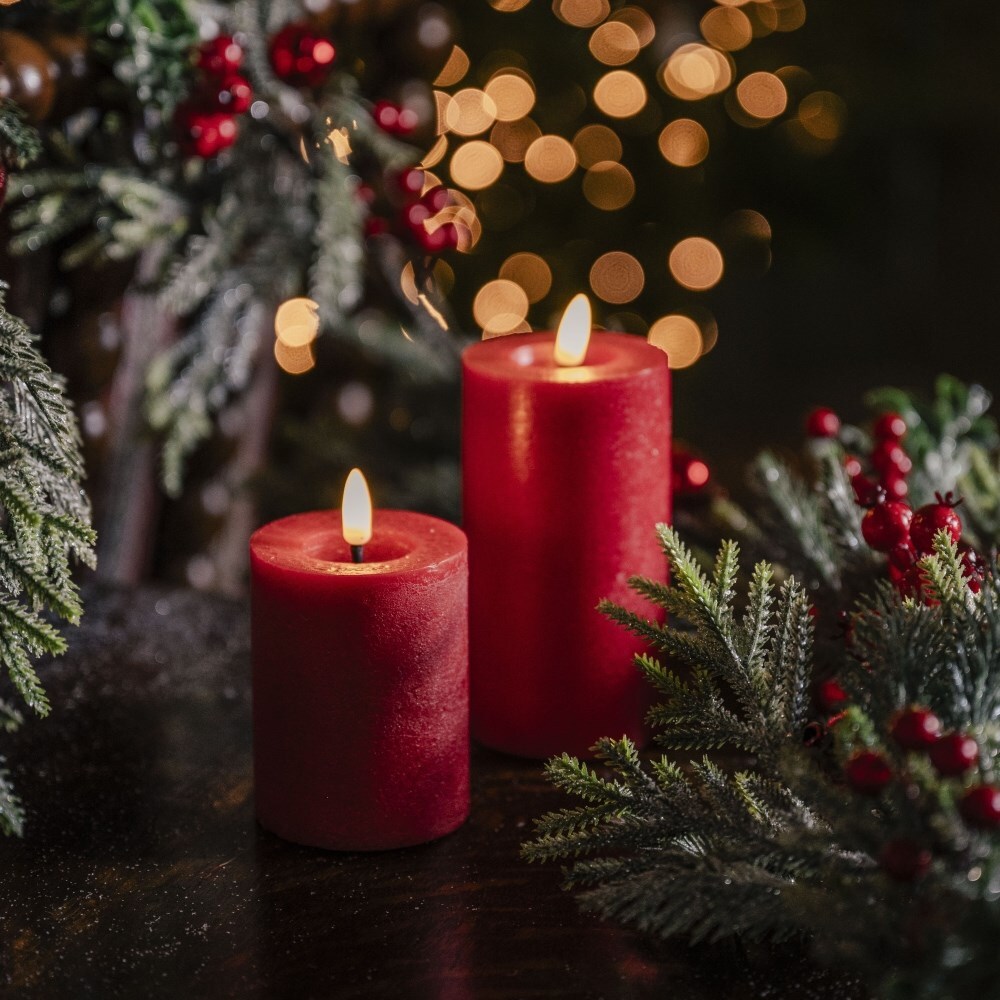 Red LED candle