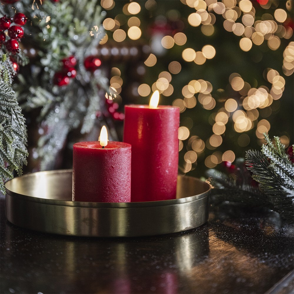 Red LED candle