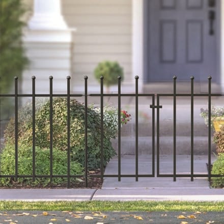 Ball top fencing - black