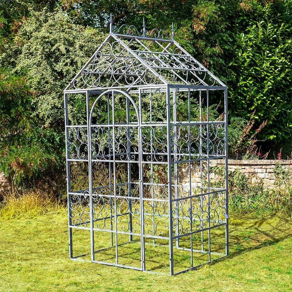 Victorian glasshouse half frame - grey