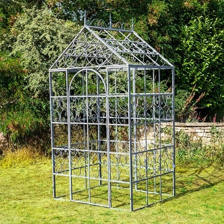Victorian glasshouse half frame - grey
