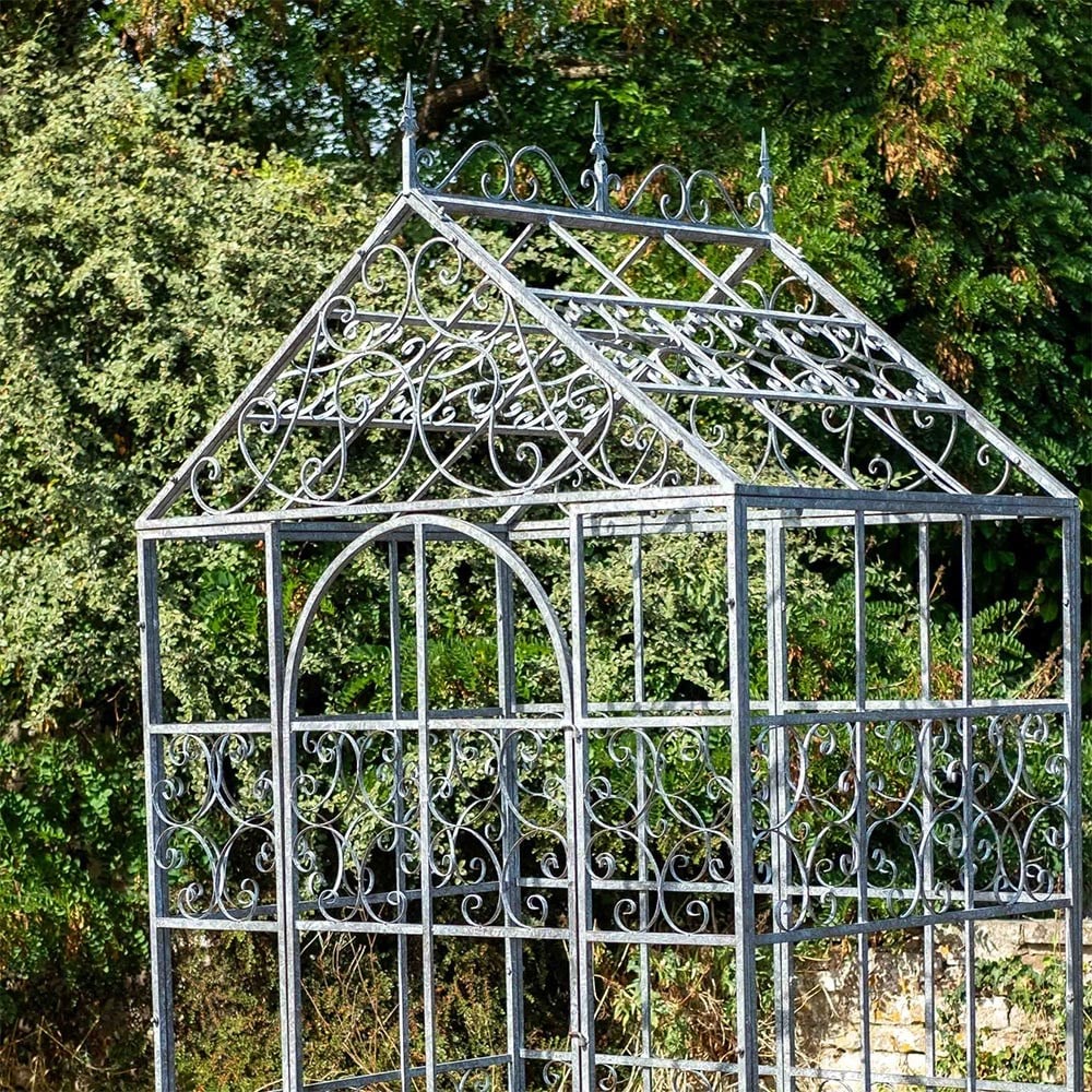 Victorian glasshouse half frame - grey