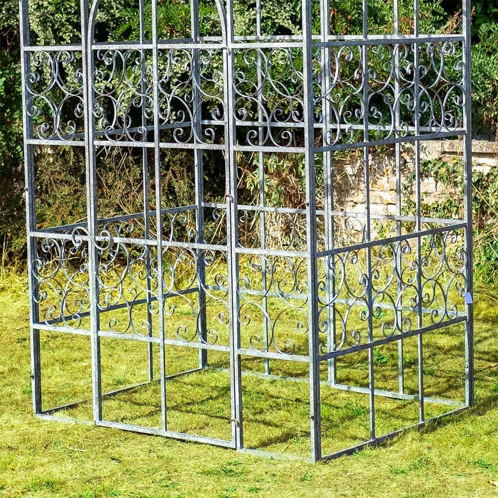 Victorian glasshouse half frame - grey