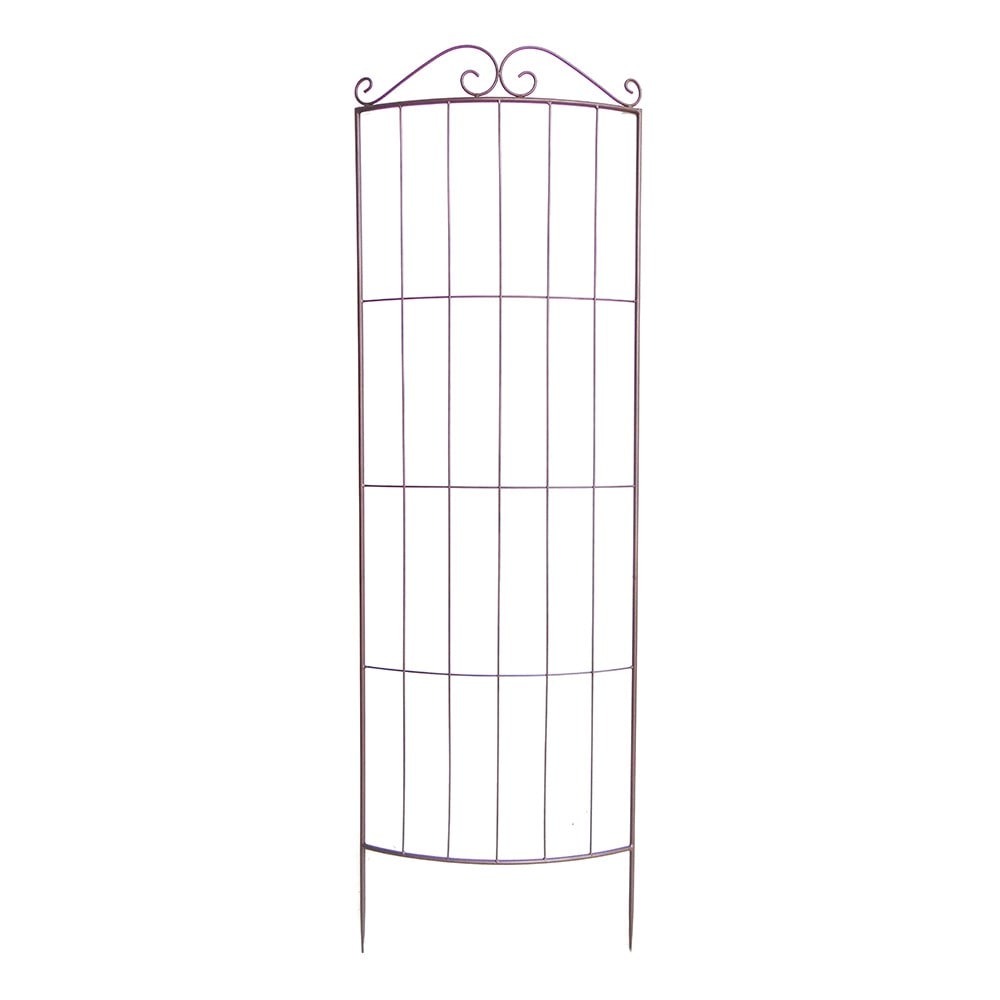 Large curved plant trellis - rust