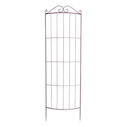 Large curved plant trellis - rust