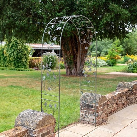 Oak decorative arch - aged green