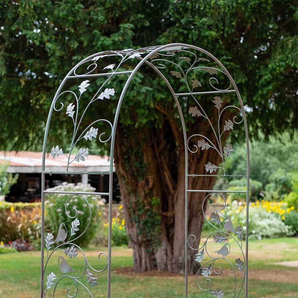 Oak decorative arch - aged green