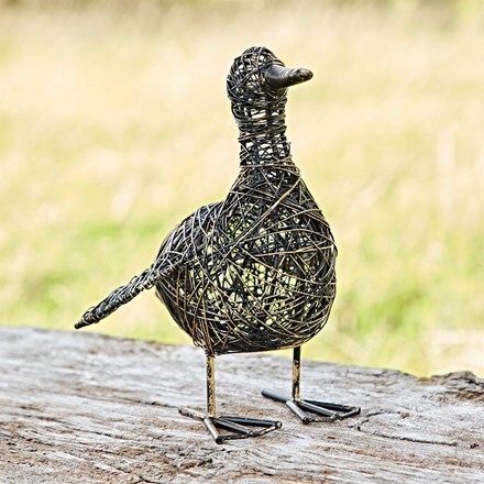 Flapping duck wire ornament